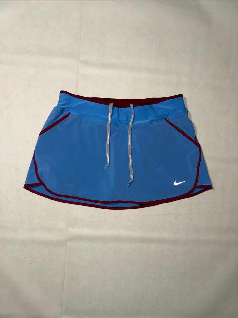 Nike Blue Athletic Skort with Maroon Trim